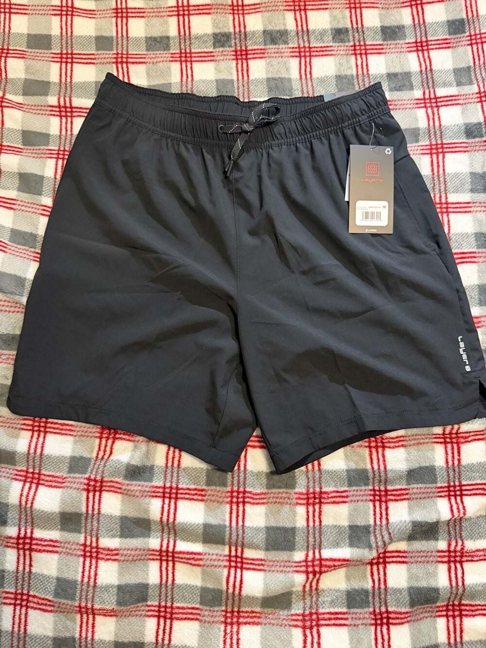 Layer 8 Men's Active Quick-Dry Performance Running Shorts 7-inch Inseam